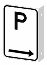 Stationnement autorisé à droite recto-verso